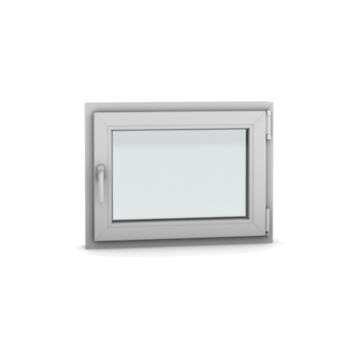 ThermoMax uPVC Window 80 × 60 cm-DIN Right-Triple Glazing